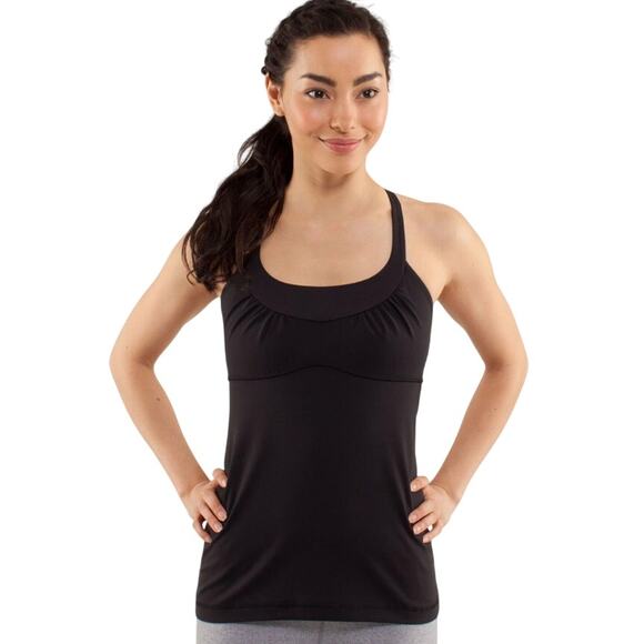Lululemon Scoop Me Up Tank in Black size 6 - Picture 1 of 4